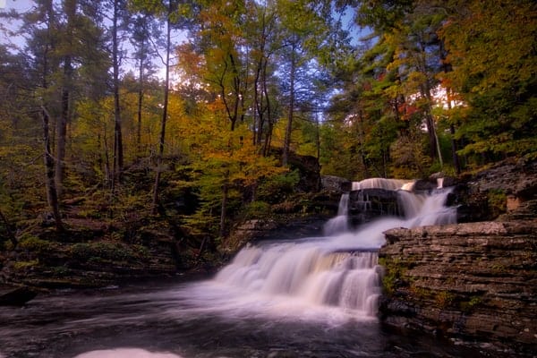 Factory Falls at George Childs Park, Pike County, Pennsylvania