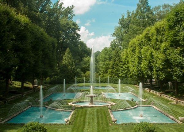 Italian Fountains at Longwood Gardens in Kennett Square, PA