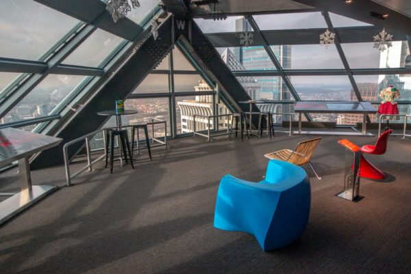 Viewing area in One Liberty Observation Deck in Philadelphia, PA