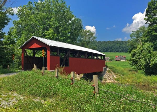 Lairdsville Covered Bridge in Southeastern Lycoming County, Pennsylvania