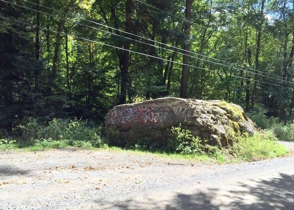 Parking area for Freedom Falls in Venango County, Pennsylvania