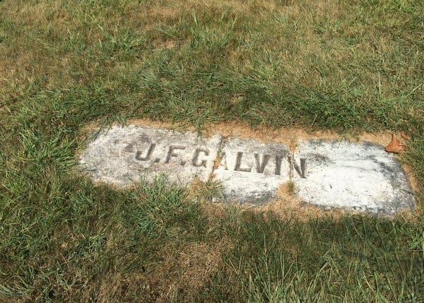 Pud Galvin's grave, Baseball Hall of Famer, near Pittsburgh, Pennsylvania