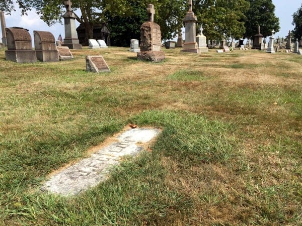 J.F. Galvin's grave, Baseball Hall of Famer, near Pittsburgh, Pennsylvania