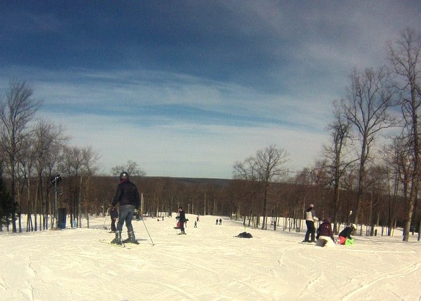 Standing atop Powder Puff at Jack Frost Ski Resort