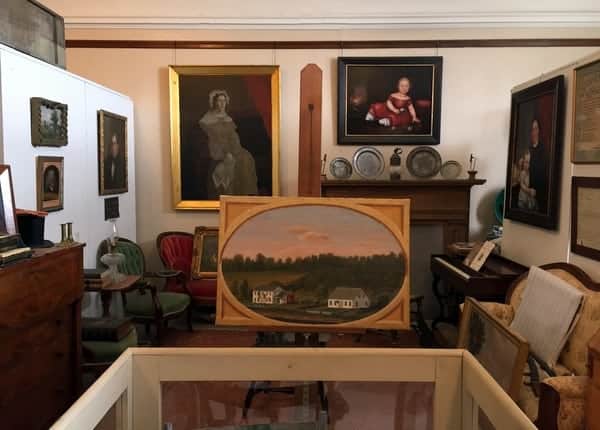 Paintings at Susquehanna County Historical Society Museum in Montrose, PA