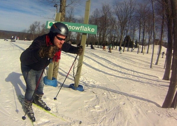 Skiing at Jack Frost Ski Resort in Carbon County, Pennsylvania