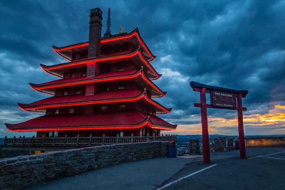 Visiting the Reading Pagoda in Reading, Pennsylvania