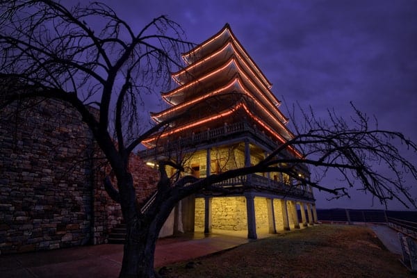 How to get to the Reading Pagoda in Reading, Pennsylvania