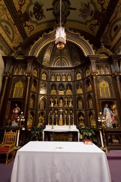 Relics at Saint Anthony's Chapel in Pittsburgh, Pennsylvania