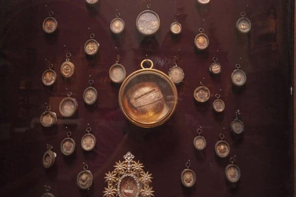 Relics at Saint Anthony's Chapel in Pittsburgh, Pennsylvania