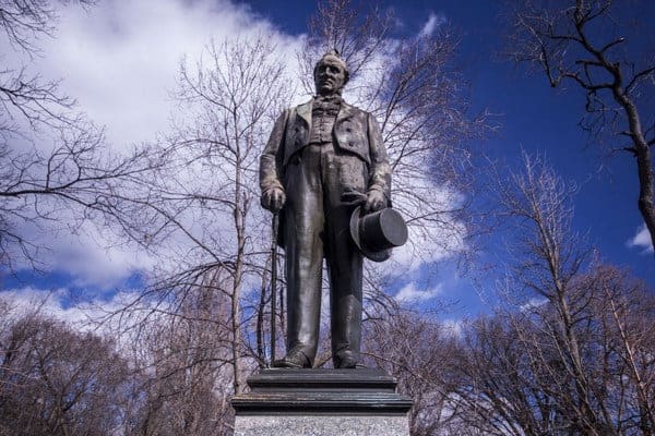 James Buchanan Statue in Lancaster, Pennsylvania