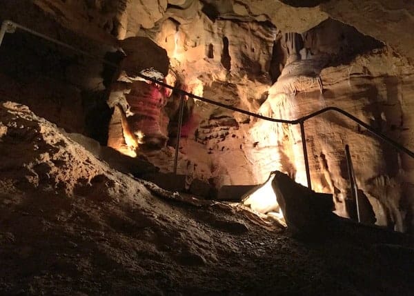 Lincoln Caverns formations in Huntingdon, PA