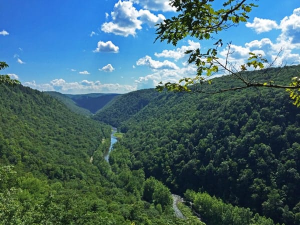 Otter Overlook in Leonard Harrison State Park near Wellsboro, Pennsylvania