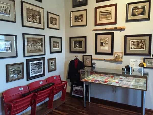 Items on display at the Roberto Clemente Museum in Pittsburgh, Pennsylvania