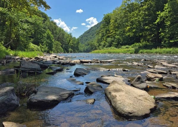 Pine Creek in the Pennsylvania Grand Canyon near Wellsboro, Pennsylvania