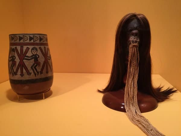 Shrunken head at the Reading Public Museum in Berks County, Pennsylvania