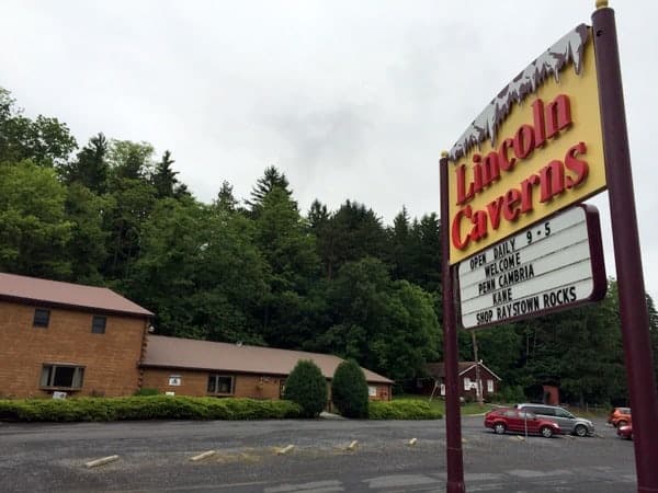 Visiting lincoln Caverns in Huntingdon PA