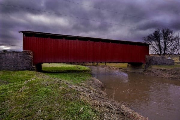 Weaver's Mill Covered Bridge in Lancaster County, Pennsylvania