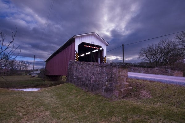 Weaver's Mill Covered Bridge in Lancaster County, Pennsylvania