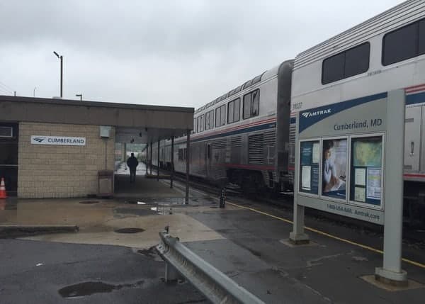 Amtrak Capitol Limited Train in Cumberland MD