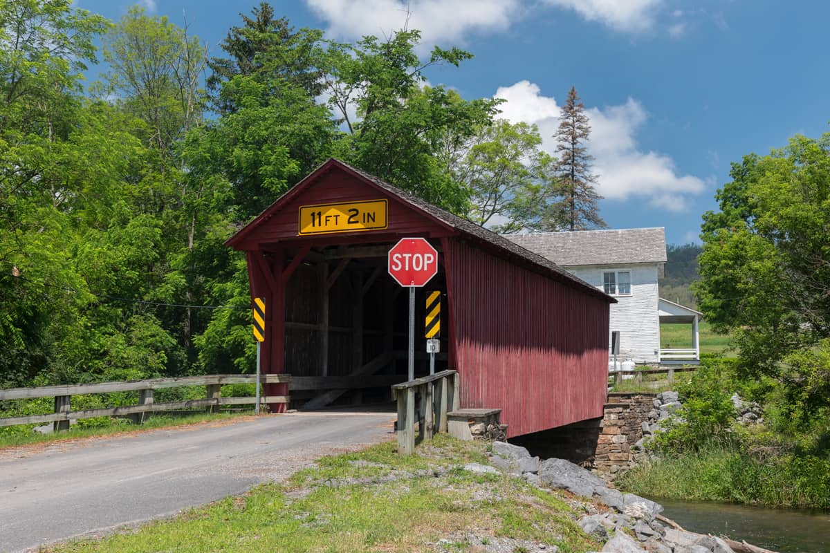 Logan Mills Covered Bridge in Clinton County PA