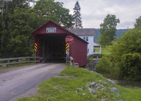 Logan Mills Covered Bridge in Clinton County, Pennsylvania