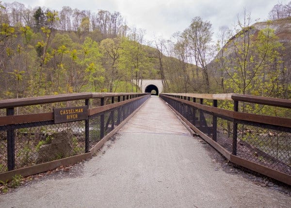 Pinkerton Tunnel on the Great Allegheny Passage