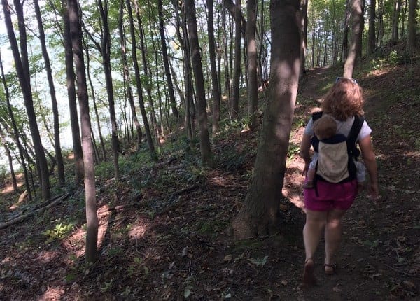 Hiking in Erie Bluffs State Park, Pennsylvania