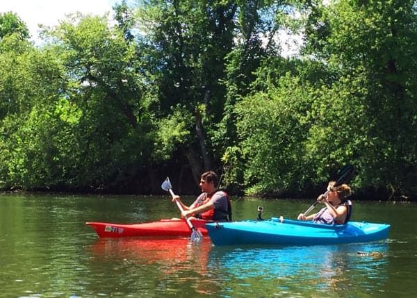 Kayaking on Swatara Creek is one of my favorite things to do in Hershey, PA