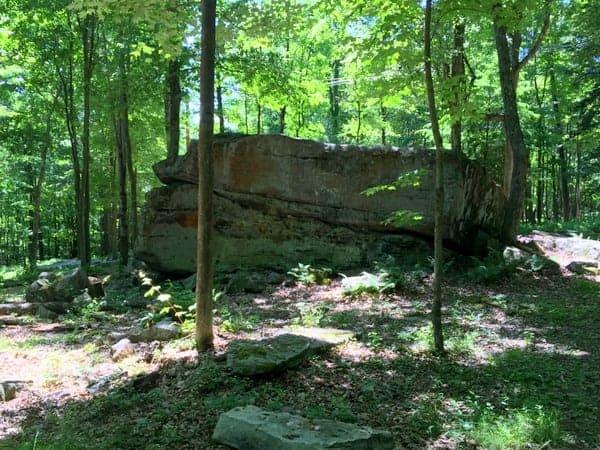 Alter Rock at Scripture Rocks Heritage Park in Jefferson County, Pennsylvania