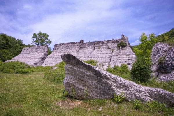 Ruins of Austin Dam in Potter County, Pennsylvania