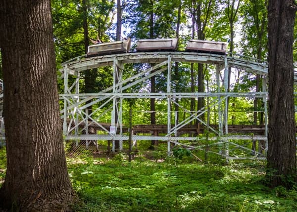 The Blue Streak at Conneaut Lake Park in Meadville, Pennsylvania