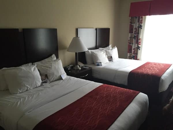 Staying at the Comfort Inn and Suites in Tunkhannock, Pennsylvania