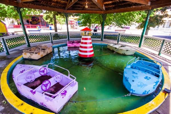 Kiddie ride at Conneaut Lake Park in Crawford County, Pennsylvania