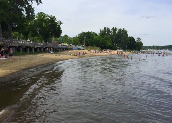 Beach at Conneaut Lake Park.