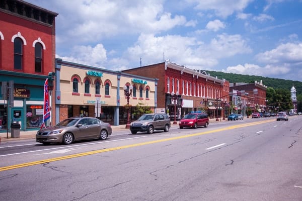 Downtown Franklin, PA in the Oil Heritage Region