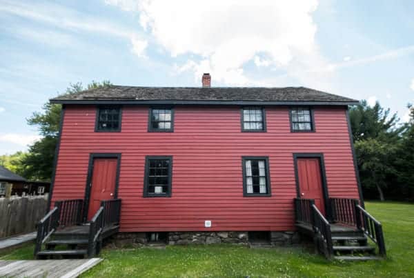 Historic homes in Eckley Miners' Village near Hazelton, Pennsylvania