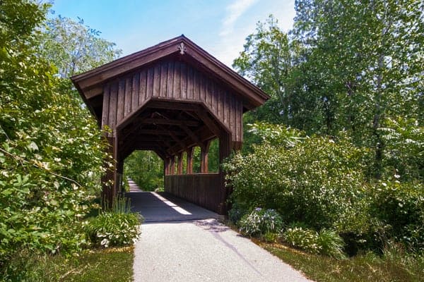 Covered Bridge on the Ernst Trail in Meadville, Pennsylvania