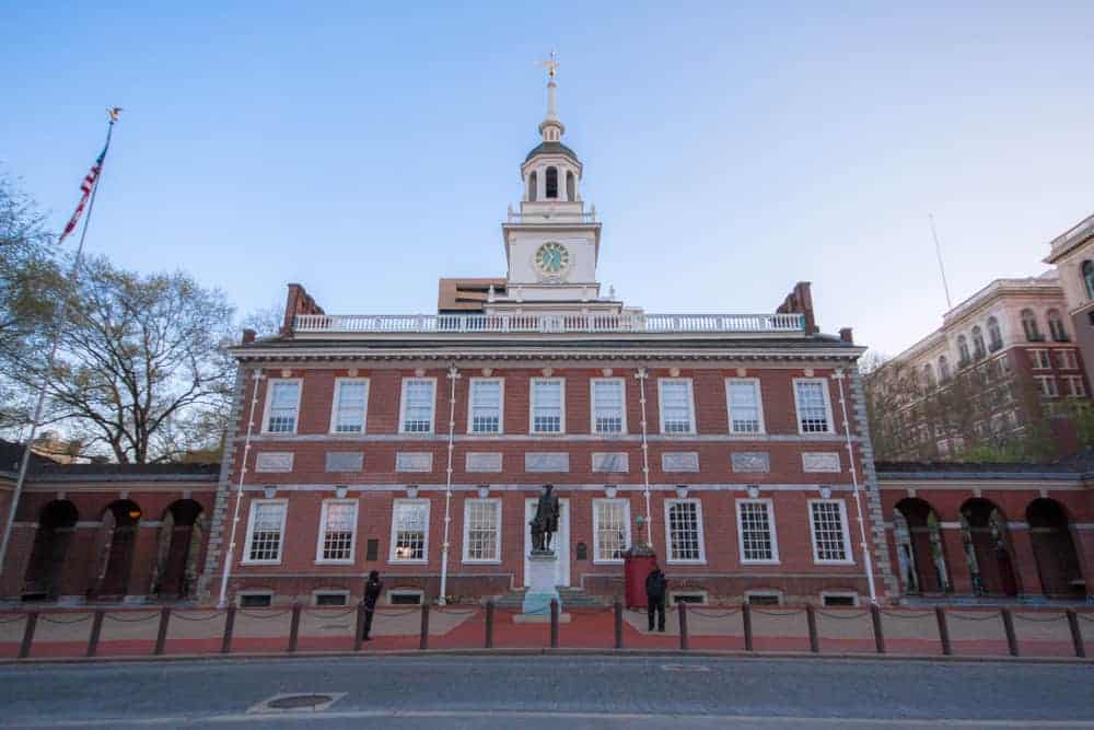 Independence National Historical Park is a top political site in Pennsylvania