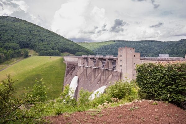 Viewing area for Kinzua Dam in Warren, Pennsylvania