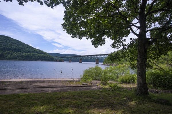 Kinzua Beach and the Allegheny Reservoir in Warren, Pennsylvania