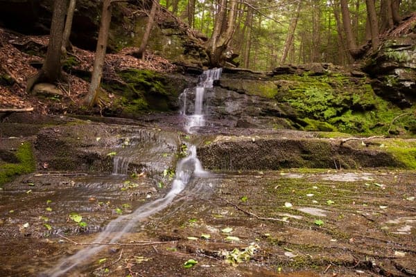 Waterfall in Prompton State Park, Honesdale, Pennsylvania