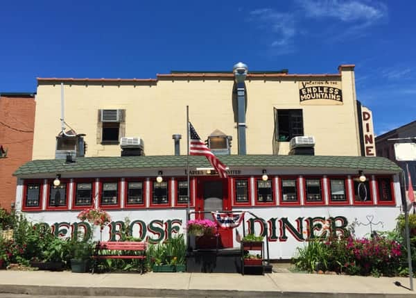 Red Rose Diner along Route 6 in Towanda, Pennsylvania.
