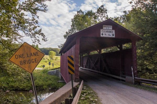 How to get to Sam Eckman Covered Bridge in Columbia County, Pennsylvania