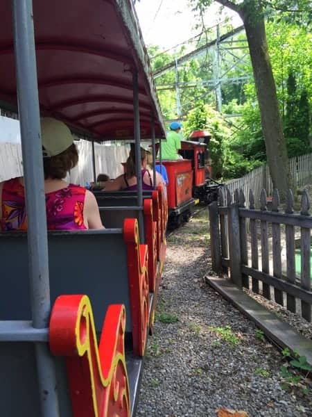 Train at Conneaut Lake Park in Crawford County, Pennsylvania.