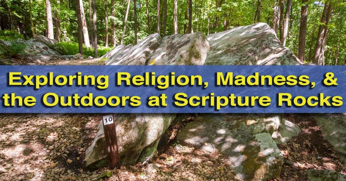 Visiting Scripture Rocks Heritage Park in Brookville, Pennsylvania.