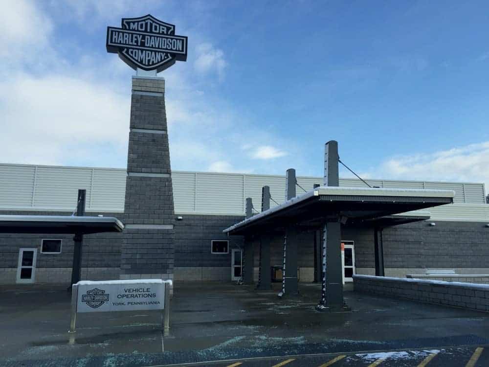 Harley Davidson Tour Center in York, Pennsylvania.