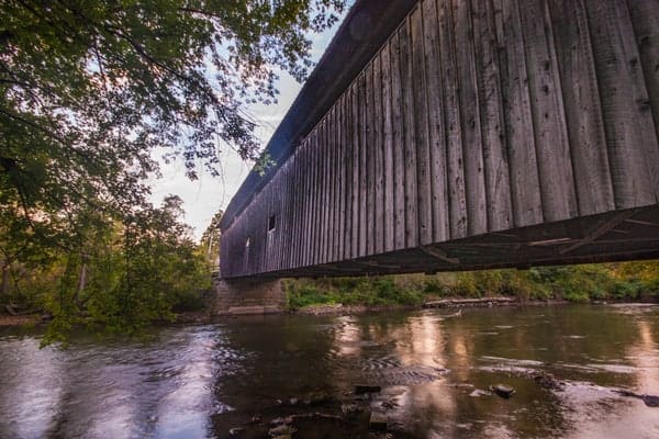 Kidd's Mill Covered Bridge in Mercer County, PA.