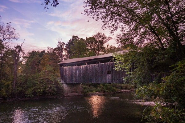 Kidd's Mill Covered Bridge near Greenville, Pennsylvania