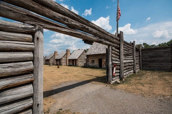 Visiting Fort Roberdeau near Altoona, Pennsylvania.